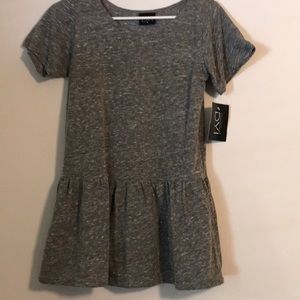 cute gray peplum top